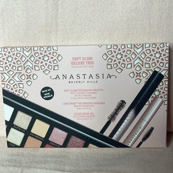 LIMITED EDITION Anastasia Beverly Hills Soft Glam Deluxe Trio Eye Kit-NIB - Picture 3 of 9